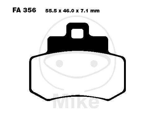 EBC Scooter brake pad set organic SFA356