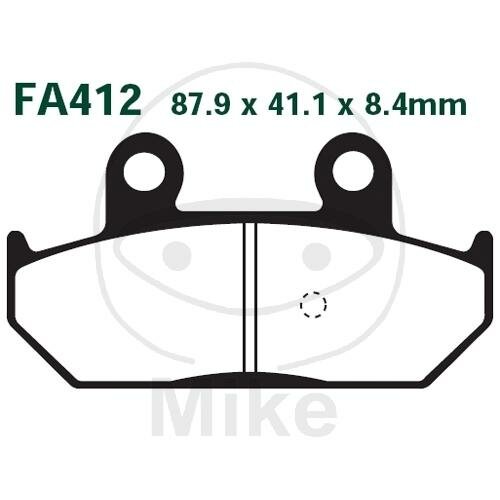 EBC Scooter brake pad set organic SFA412