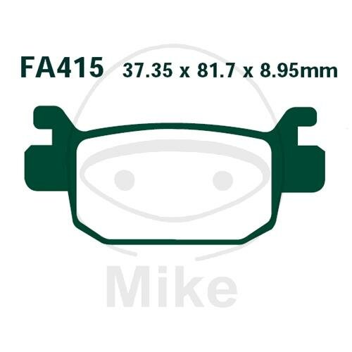 EBC Scooter brake pad set organic SFA415