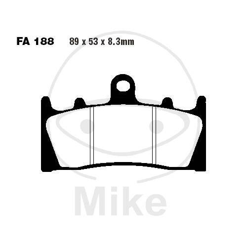 EBC Extreme Pro Brake Pad Set Sinter EPFA EPFA188HH
