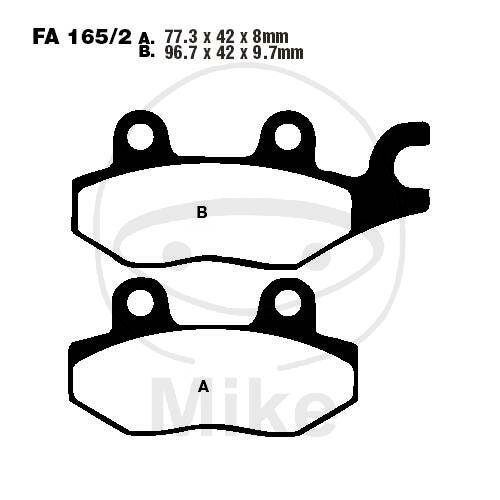 EBC Bremsklotz Satz Sinter R Off-Road FA165/2R