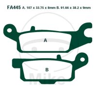 Bremsklotz links für Yamaha YFM 550 2009-2015 YFM...