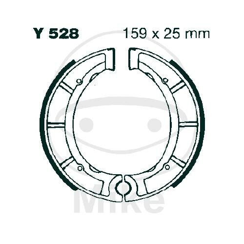 Bremsbacken mit Feder für Yamaha DT YZ YFM 250 400 500 Bear Tracker 77-00