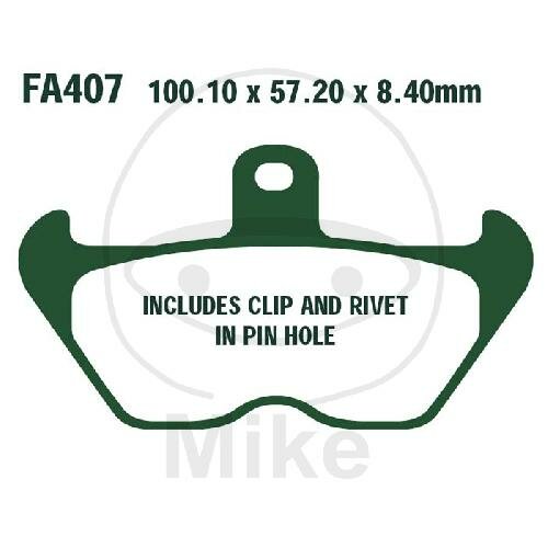 EBC Extreme Pro Brake Pad Set Sinter EPFA EPFA407HH