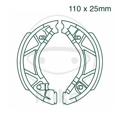 Brake shoes with spring for Yamaha CW XC XF YN 50 125 BWS Naked BW Easy 06-19
