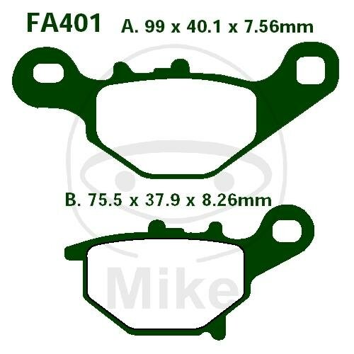 Set di pastiglie freno EBC Sinter R Off-Road FA401R