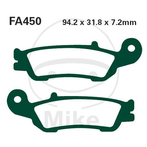 EBC Racing sintered brake pad set for Moto Cross MXS450
