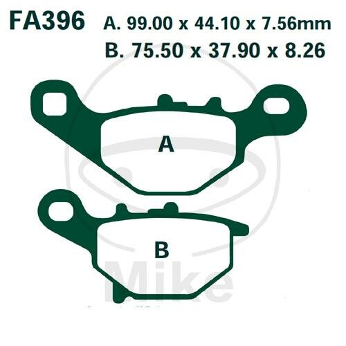 EBC Brake pad set Sinter HH Scooter SFA396HH