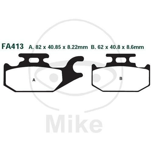 EBC SFA HH Scooter Sintered Brake Pads SFA413HH