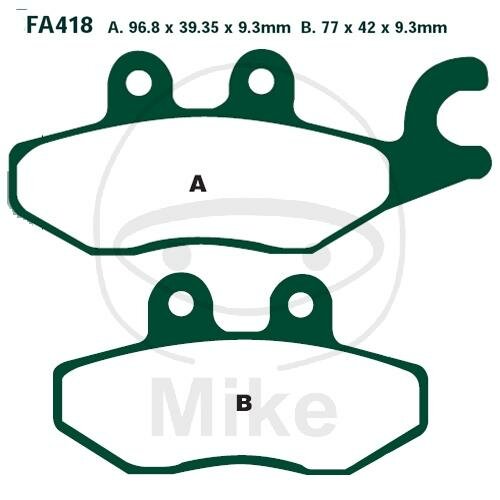Brake pad for Piaggio 125 150 250 300 350 400 500 Vespa GTS 300