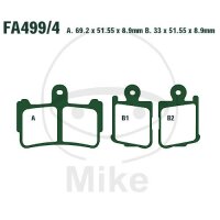 EBC Brake pad set Sinter HH FA499/4HH