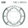 Brake shoes with spring for Suzuki LT-F 250 Ozark 14-15 LT-Z 250 Quadsport 04-12