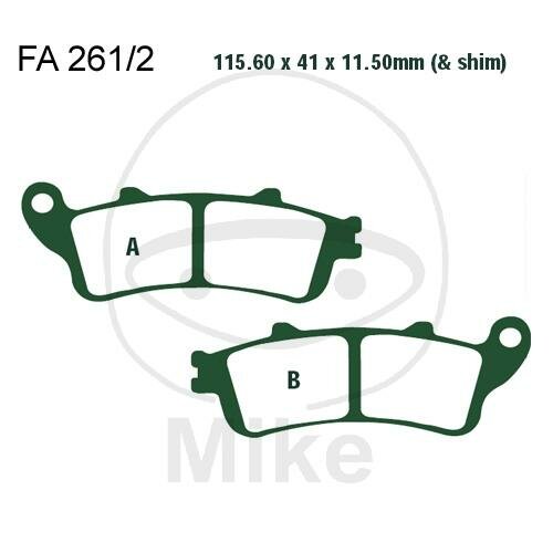 EBC Brake pad set Sinter HH FA261/2HH