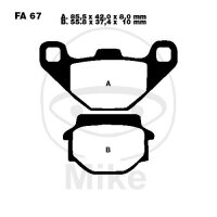 EBC Scooter Bremsklotz Satz organisch SFA067
