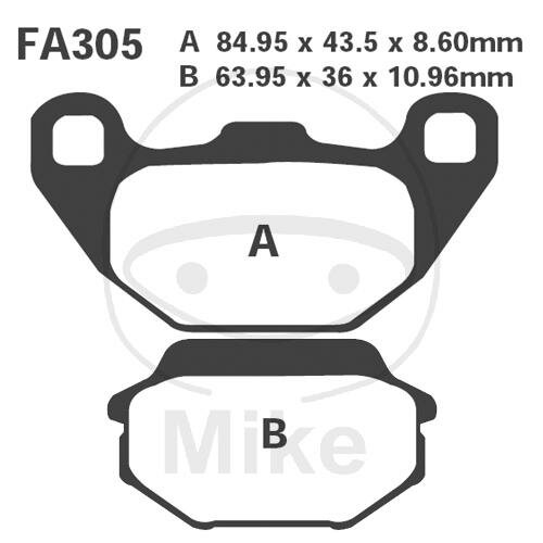 EBC SFA HH Scooter Sintered Brake Pads SFA305HH