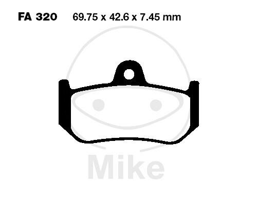 EBC Brake pad set Sinter HH FA320HH