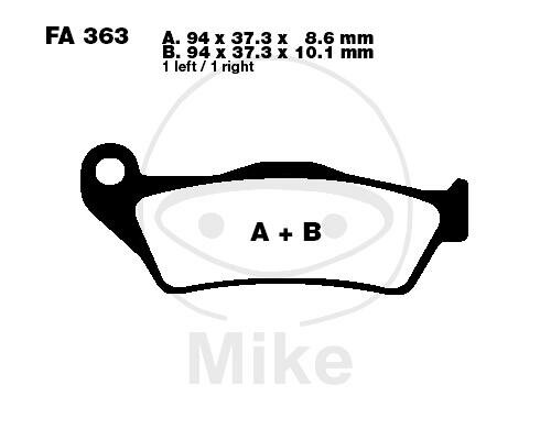 EBC Brake pads standard FA363