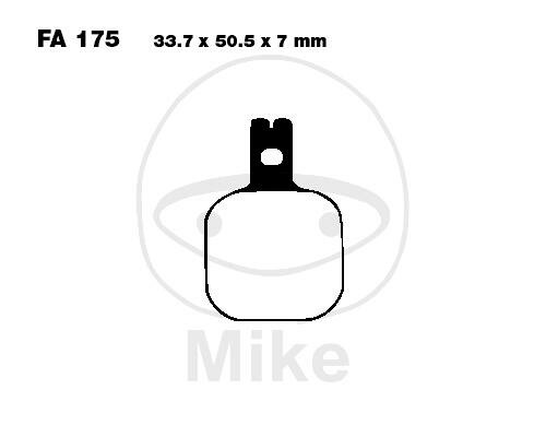 EBC Brake pad set Sinter HH FA175HH