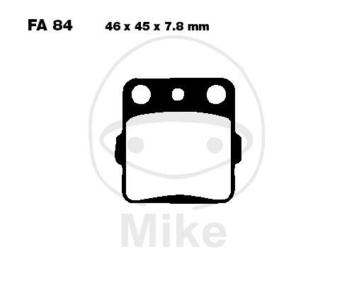 EBC Racing Sintered brake pad set for Moto Cross MXS084