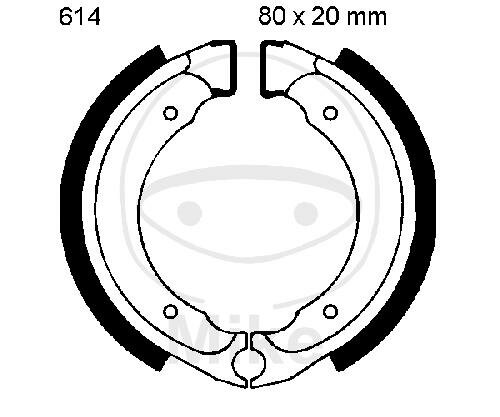 Mâchoires de frein avec ressort pour Suzuki LT Kawasaki KFX 50 80 95-15
