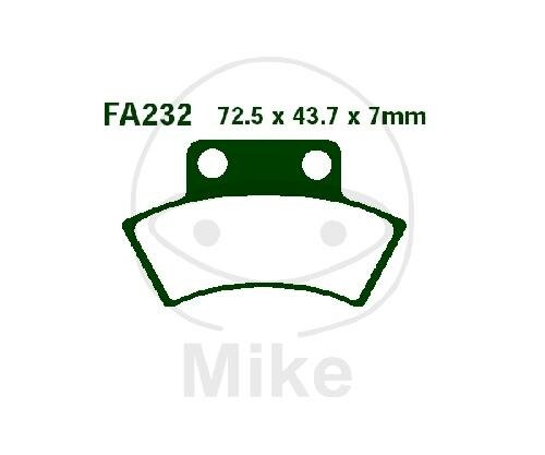 Brake pad for CFMOTO 500 625 Masai K L 50 Polaris 250 300 350 400 425 500