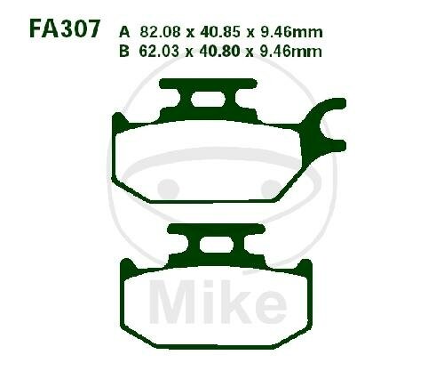 Brake pad for Bombardier CAN-AM Suzuki Yamaha
