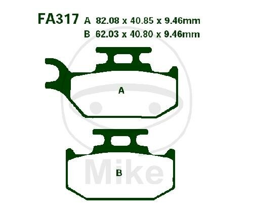 Brake pad for Bombardier CAN-AM Suzuki