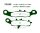 Plaquette de frein pour Kawasaki KFX 450 700 KVF 650 Suzuki LT-V 700