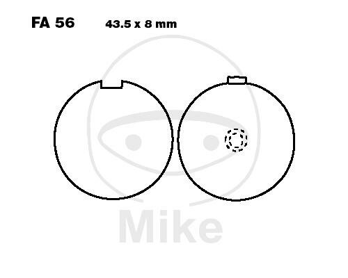 EBC brake pads standard FA056
