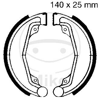 Ganasce freno con molla per Honda CL XL CM 125 250 500 Custom 76-84