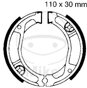 Brake shoes with spring for Honda NX 250 XL 250 XL 350 XR 250