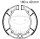 Brake shoes with spring for Yamaha XJ 550 XV 500 750 XZ 550 YX 600