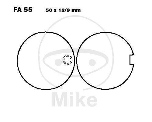 Brake pad set front for Kawasaki Suzuki