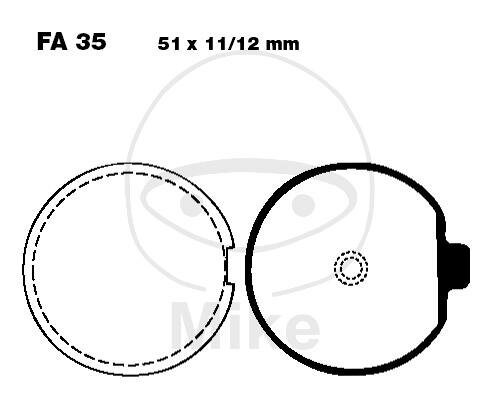 Pastiglie freno EBC standard FA035
