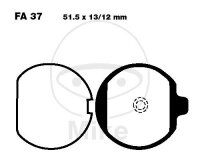 Pastiglie freno EBC standard FA037