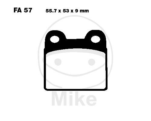 Brake pad for BMW R 45 R 65 78-85