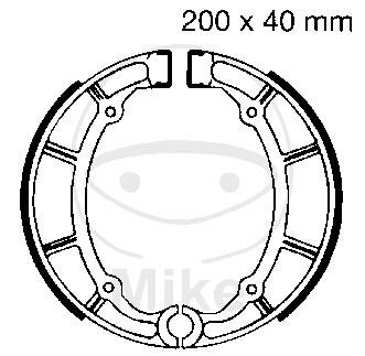 Brake shoes with spring for Yamaha XJ 650 700 750 XV 535 750 1000 1100 XVS 650