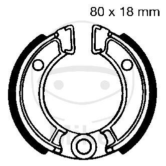 Brake shoes with spring for Honda CRF ND QR DR-Z 50 70 Cross Monkey 79-20