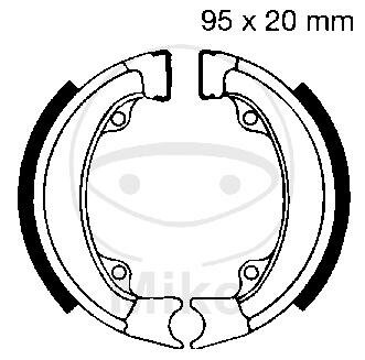 Brake shoes with spring for Honda 50 PGO 50 SMC/Barossa 50 SYM 50