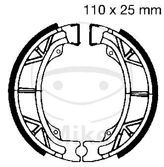 Ganasce freno con molla per Aprilia SR Honda SL KTM Go 50 70-12
