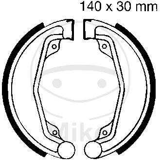 Brake shoes with spring for Honda CB 200 250 CL 250 SL 350 VT 250 XL 500