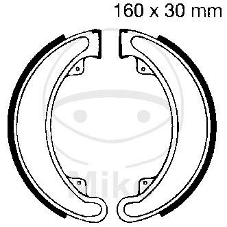 Brake shoes with spring for Honda CB 250 350 360 400 CJ 250 360 TRX 300