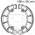 Brake shoes without spring for Honda CB 450 K CB 500 K T CB 550 F K