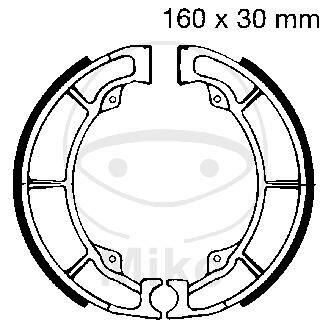 Bremsbacken mit Feder für Kawasaki 220 250 252 300 305 400 440 500 550 650 800