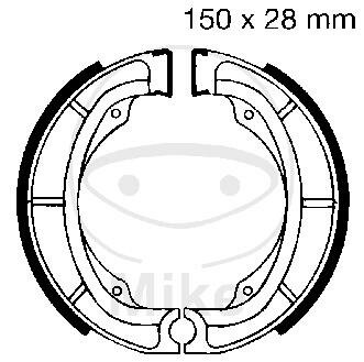Mâchoires de frein avec ressort pour Kawasaki KX Suzuki DR SP 250 500 74-04