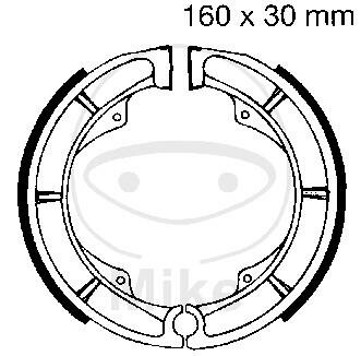 Brake shoes with spring for Hyosung GV 250 Suzuki 250 400 450 650 750