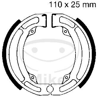 Brake shoes with spring for Suzuki DR-Z LT-Z Kawasaki KFX 50 80 125 80-19