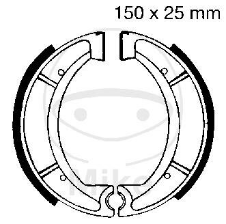 Ganasce freno con molla per Yamaha DT RD SR XT 250 400 600 Tenere 78-16