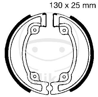 Brake shoes with spring for Honda XL CR 250 R 81-01