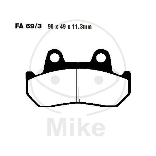 EBC Brake pad set Sinter HH FA069/3HH